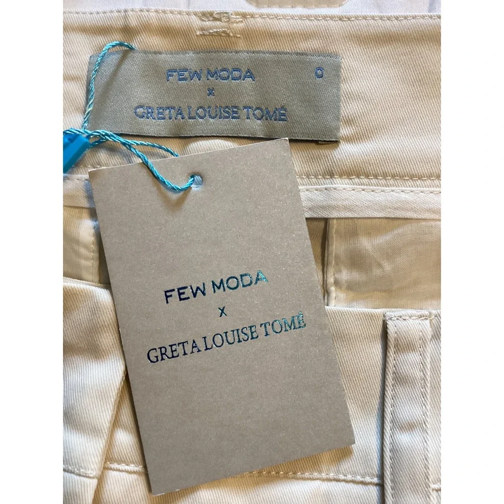 Few Moda x Greta Louise Tomé Khaki Tailored Shorts F26WSHS03480 Size 0 NWT